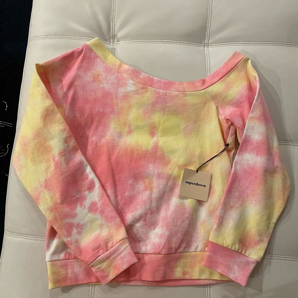 Superdown off the shoulder sweater